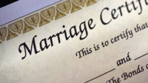 Marriage certificate Translation